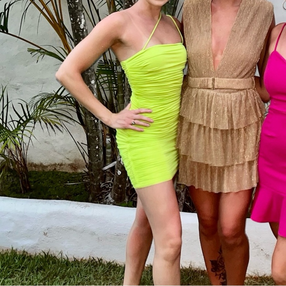 Lime Green / Neon Green Bodycon Dress